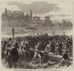 The International University Boat-Race, the Harvard Crew Returning from Practice