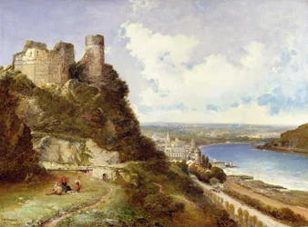 Oberwesel Castle and Schonberg Rhine, Germany