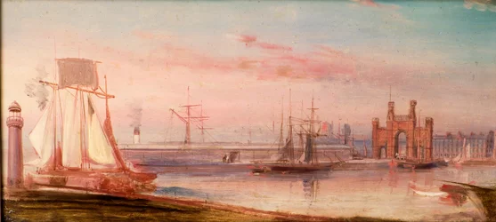 Earl Grey Dock, with Ship 