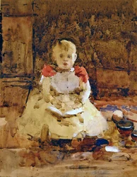 A Young Boy Reading