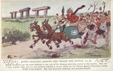 Queen Boadicea Leading Her Troops into Battle, AD 61