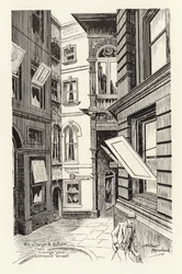 The George & Vulture from George Yard, Lombard Street