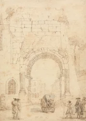The Arch of Titus from the Forum, Rome