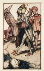 A Laputian Gentleman Taking a Walk, from Gulliver