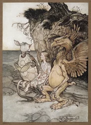 Alice with the Gryphon and the Mock Turtle