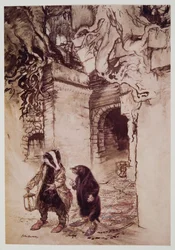Crossing the hall, they passed down one of the principal tunnels, from Wind in the Willows by Kenneth Grahame, pub. 1940