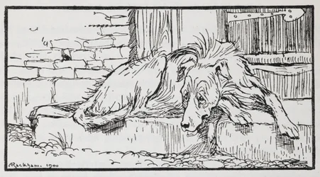 Illustration from Old Sultan of a dog