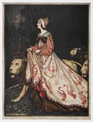 Illustration from The Lady and the Lion