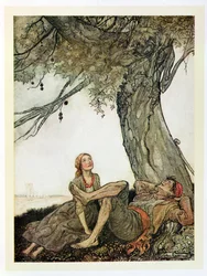The Travellers and the Plane Tree, illustration from 