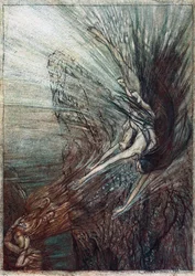 The Frolic of the Rhinemaidens (Illustration for The Rhinegold and The Valkyrie by Richard Wagner)