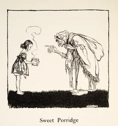 The little one went and brought the box, from Little Brother & Little Sister and Other Tales by the Brothers Grimm