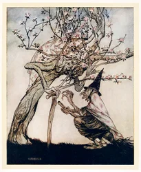 Tree of Mine! O tree of mine! Have you seen my naughty little maid, English Fairy Tales