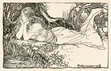 Undine Gazing into the Water, from 