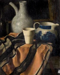 Still Life on Striped Cloth