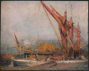Hay Barges on the Thames