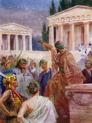 Paul preaching at Athens