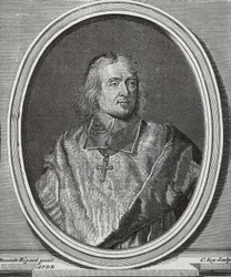 Jacques-Benigne Bossuet (1627-1704). English Theologian and Bishop. Portrait Copy from the Original of Hyacinthe Rigaud