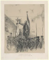 Expression of thanks of the Hungarian jurats at the Viennese university on 16th March 1848