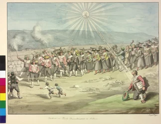 Homage to Emperor Franz I by the Tyrolese