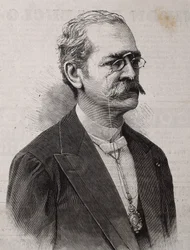Ricardo Palma (1833-1919). Peruvian Author, Scholar, Librarian and Politician. Engraving