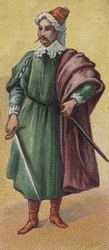 Portrait of Khizir Khayr ad-Din known as Barbarossa, Turkish Pirate and Admiral