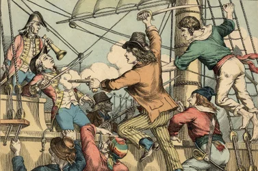 Robert Surcouf, French Sailor and Corsair, Boarding of English Boat 