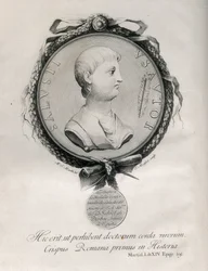 Sallust (86-35 BC). Roman Historian. Engraving