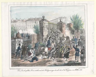 The Lerchenfelder Line During the Besiegement by the K. K. Troops in October 1848
