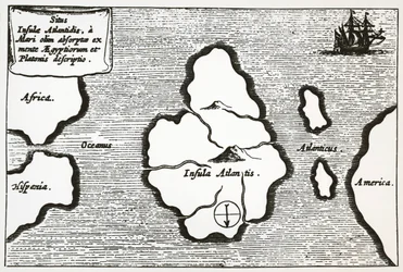Map of Atlantis, from 