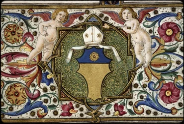 Missal of Thomas James: Detail of the Patron