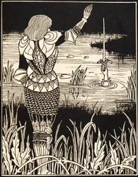 How Sir Bedivere Cast the Sword Excalibur into the Water