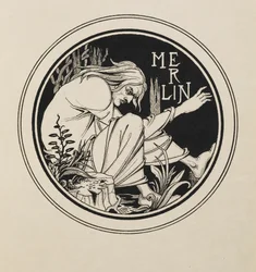 Merlin from a book of fifty drawings