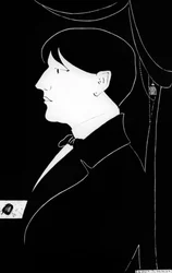 Self-portrait of Aubrey Vincent Beardsley