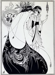 The Peacock Skirt. Illustration of Salome by Oscar Wilde