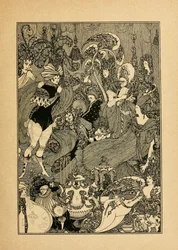 The Rape of the Lock. Illustration for The Cave of Spleen by Alexander Pope