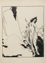 The fourth tableau of the Rhinegold from a book of fifty drawings