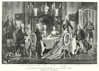 A Banquet in Honour of Mozart at Schikaneder