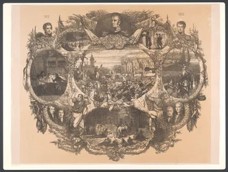 Commemorative Plaque for the November Celebrations in 1863