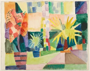 Garden on Lake Thun (Pomegranate Tree and Palm in the Garden), 1914