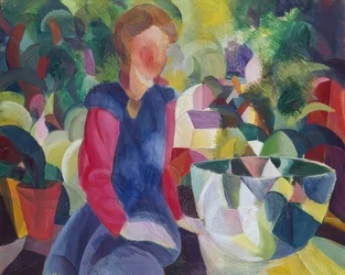 Girl with Fishbowl. 1914