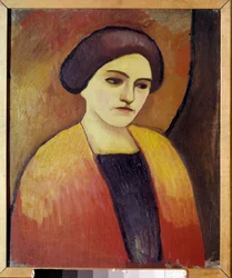 Portrait of Madame Macke, Wife of the Painter