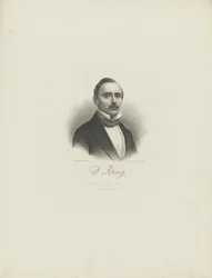 Portrait of the pianist and composer Diederich Krug, c. 1850