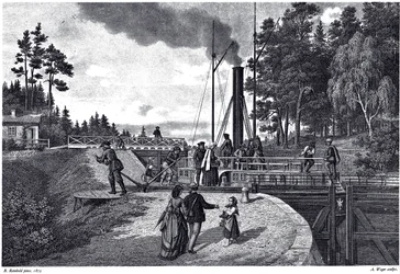 View of the Juustila Lock in Finland