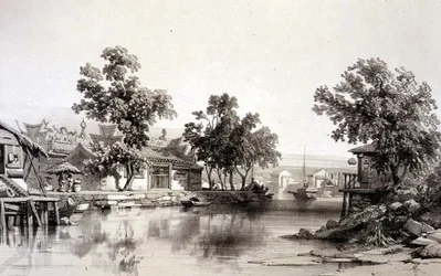 The Temple and Canal of Honan, plate 29 from 