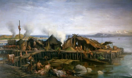 Pile Dwelling Village from the Neolithic