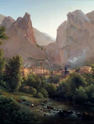 The Village of Moustiers Sainte Marie (Detail)