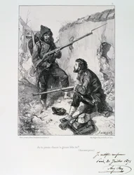 In the trenches, Siege of Paris, Franco-Prussian War, 1870-1871