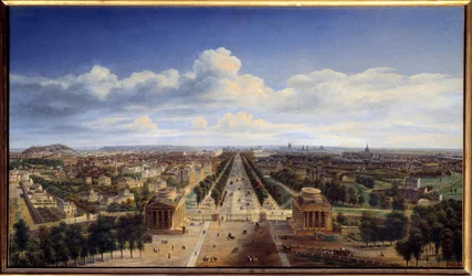 View of Paris taken from the Arc de Triomphe de l