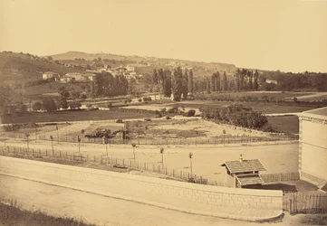Lozanne, View Taken from the Bridge on the Railway