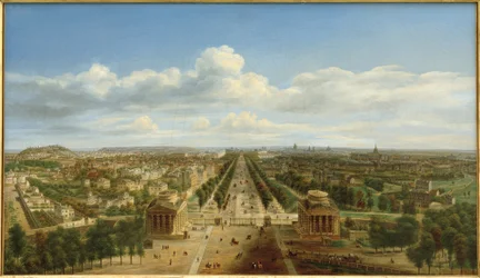 View of Paris from the Arc de Triomphe de l